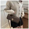 Exquisite 2025 Solid Color Casual Buckle Large Capacity Stylish Crossbody Baguette Women's Bag