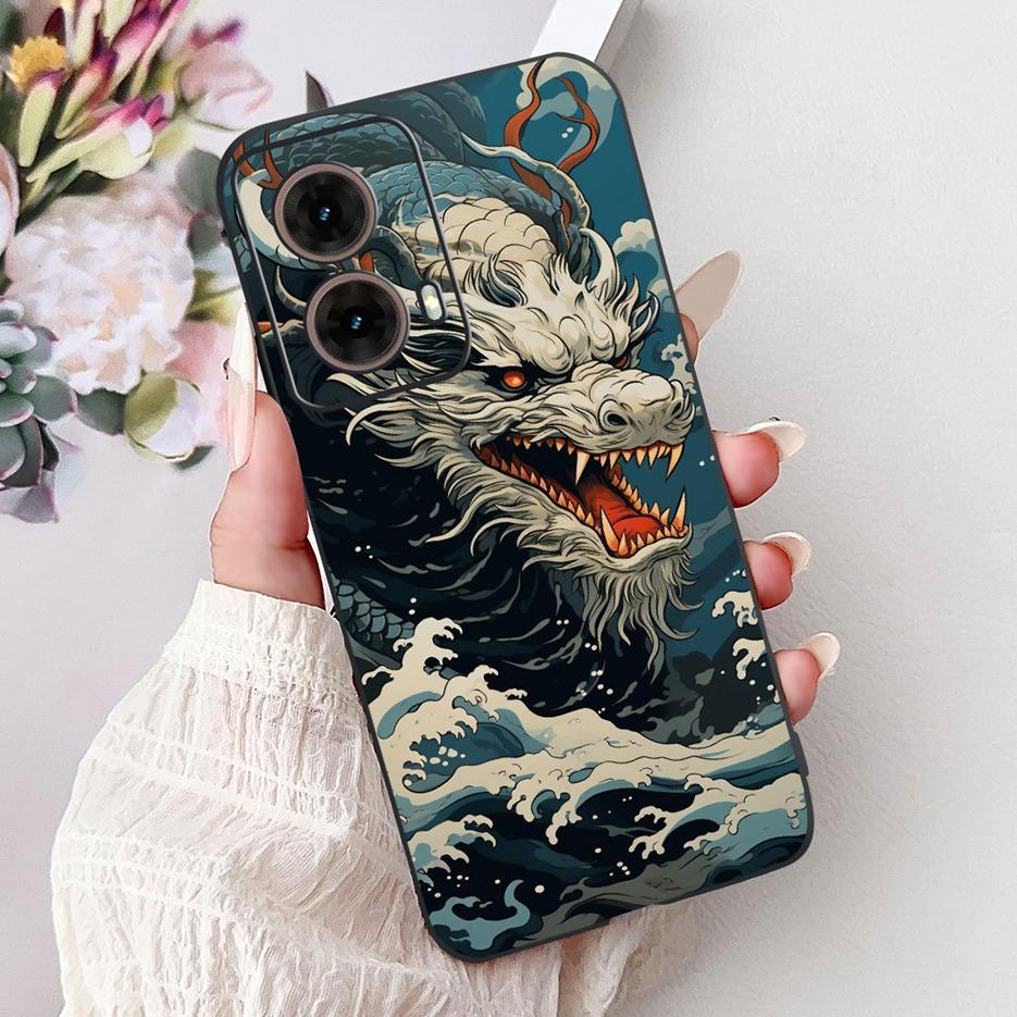 For Motorola Moto G85 5G Case XT2427-3 Luxury Painted Cover Soft TPU Phone Case For Motorola Moto G35 G 55 MotoG55 MotoG85 Shell