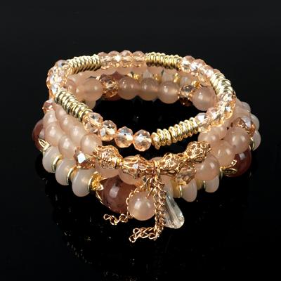 Bohemian Bracelet New Agate Beaded Stacked Wearing Light Luxury High-end Beaded Explosive Bracelet