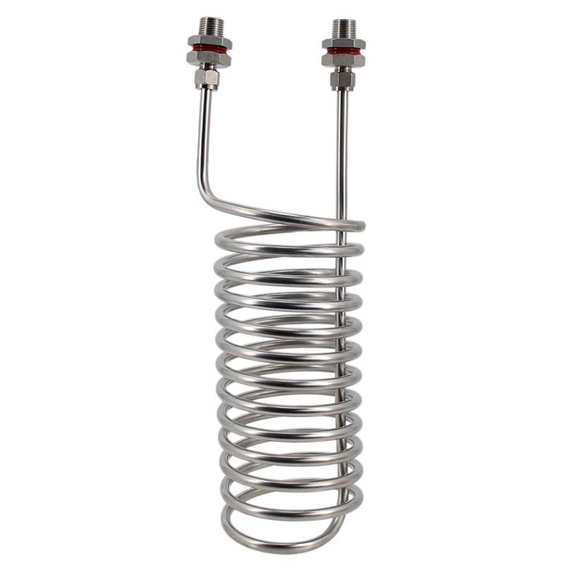 Stainless Glycol Cooling/Heating Coil 3/8"(9.5mm) 15ft(4.7meter) Temp Controller Heat Transfer Immersion Chiller Homebrew