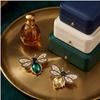 Elegant Alloy Rhinestone Bee Brooch - Versatile Accessory for Women's Fashion