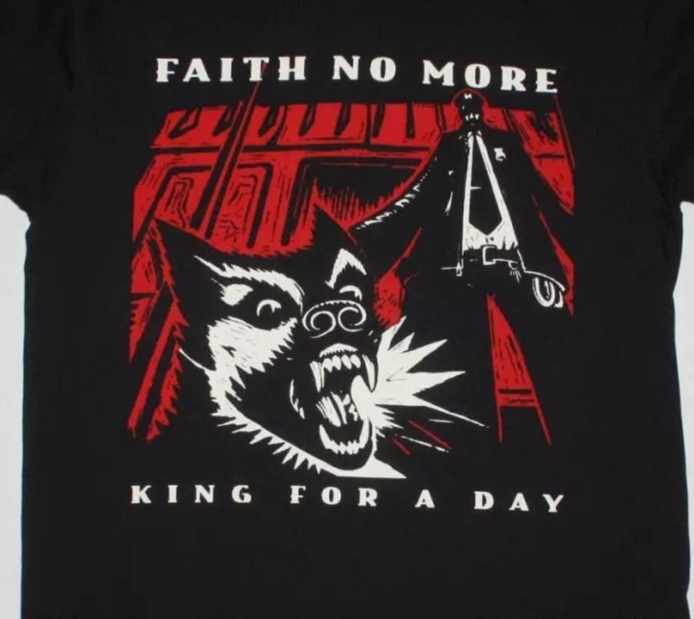 

FAITH NO MORE KING FOR A DAY_95 Black All Size T Men Shirt 3XL