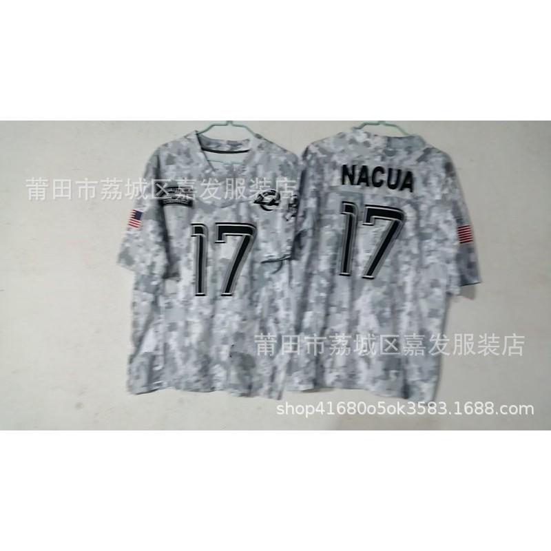 Camiseta de Rugby Camuflada Edición Homenaje Águilas Texans Cowboys Leones 49ers Aficionados Hombres Algodón Ropa Deportiva