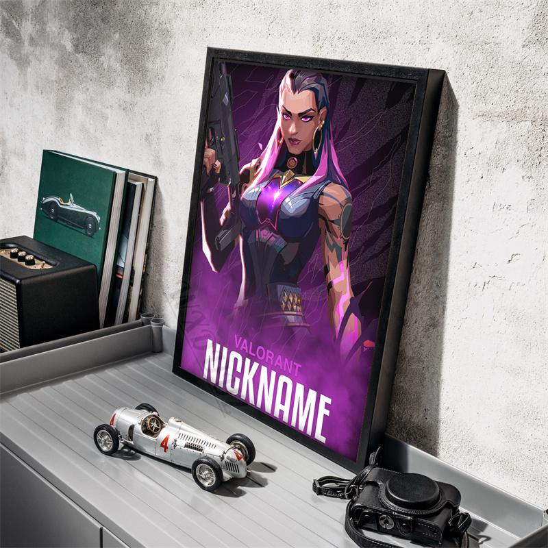 Game Valorant Character Nicknname Picture For Room Living Wall Art Home Decor Canvas Painting Print Poster Game Enthusiasts Gift