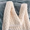 Thick Imitation Lamb Wool Blanket Winter Double-sided Three-layer Quilted Blanket Skin-friendly Cozy Warm Bed Cover Blanket