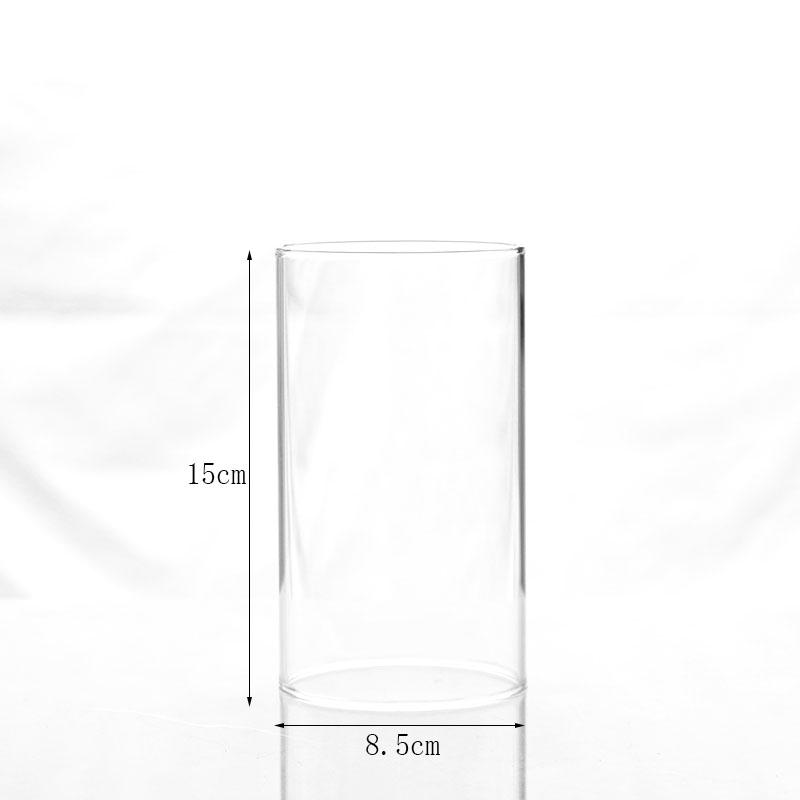 High Borosilicate Glass Windproof Candle Cover for Wedding Candelabra and Buddha Butter Lamp