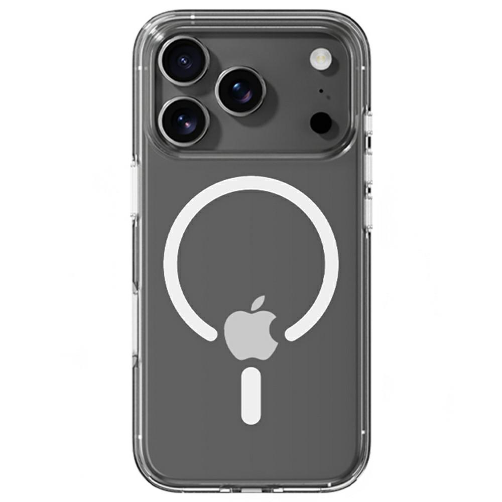 ROCK For iPhone 17 Pro Max Clear Phone Case Compatible with MagSafe PC + TPU Phone Cover