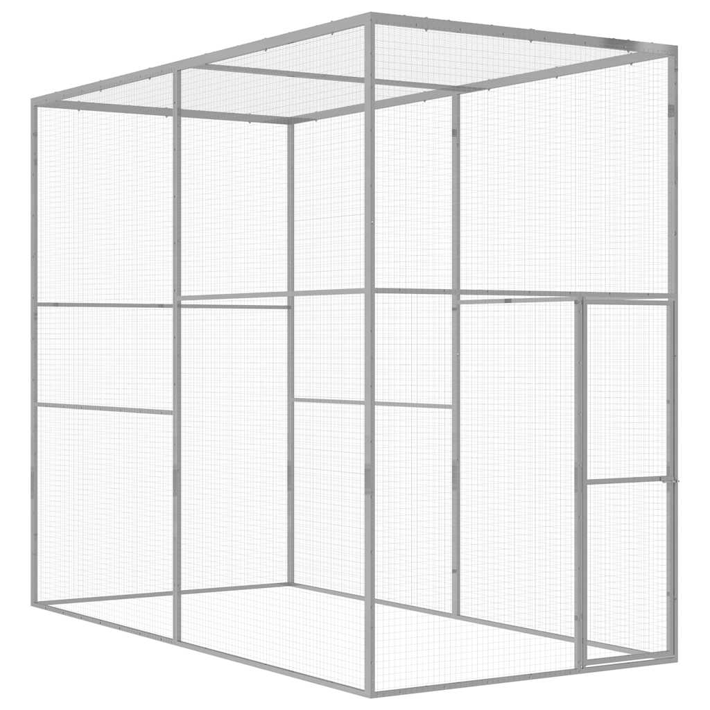 Gaiola para Gatos 3 x 1,5 x 2,5 m Aço Galvanizado