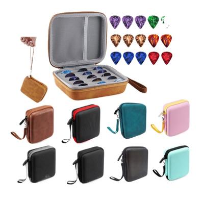 16-piece Set Guitar Pick Bag Celluloid Pick Fixed Pick Set Pick Storage Bag Box Set