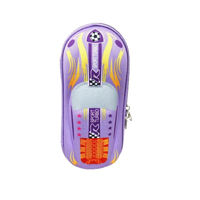 Neues 1 Stück EVA Federmäppchen Boyut Tasche 3D Rennwagen Stifteetuis Cartoons Schul-Federmäppchen Für Kinder Schreibwarenbox