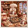 Christmas Pearl Diamond Painting Set Nutcracker Chef. Handmade Pearl Diamond Art Set. Holiday Gift Home Decoration