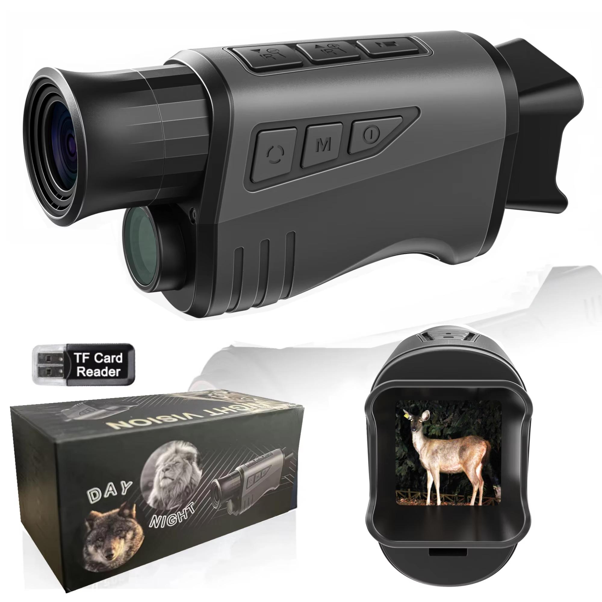 

Portable Single-Tube Night Vision Device Handheld Outdoor Video Recording Photography Camping Field Observation Telescope