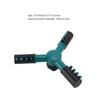 Three way Spray Head 360 Degree Rotating Sprinkler Garden Irrigation (Dark Green)
