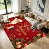 Christmas Pattern Square Area Rug Comfort Indoor Floor Carpet For Home Holiday Gift