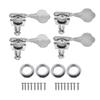 2L2R/4L/4R/1L3R/3L1R Open Gear Bass 4 String Tuners Tuning Pegs Keys Machine Heads For Bass Guitar Chrome Gold Black
