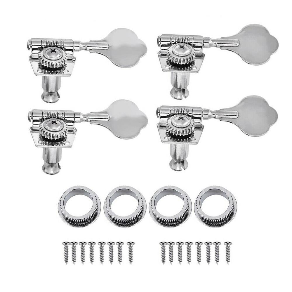 

2L2R/4L/4R/1L3R/3L1R Open Gear Bass 4 String Tuners Tuning Pegs Keys Machine Heads For Bass Guitar Chrome Gold Black