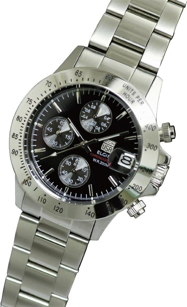 ELGIN Elgin Chronograph Watch Waterproof FK1184S-B3 Men's