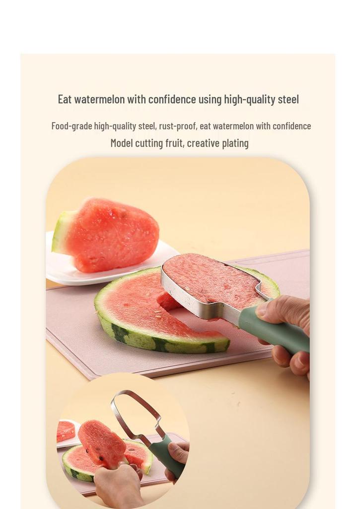 Stainless Steel Multi-Functional Watermelon Slicer & Fruit Divider