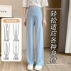 Maternity Pants Summer Thin Breathable Trousers Small Women Pregnancy Wide-leg Pants Comfortable Pants New Spring and Summer Out