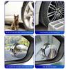 2 Pairs Suction Cup Car Convex Blind Spot Mirrors 360-Degree Rotation Waterproof Fog-proof Car Convex