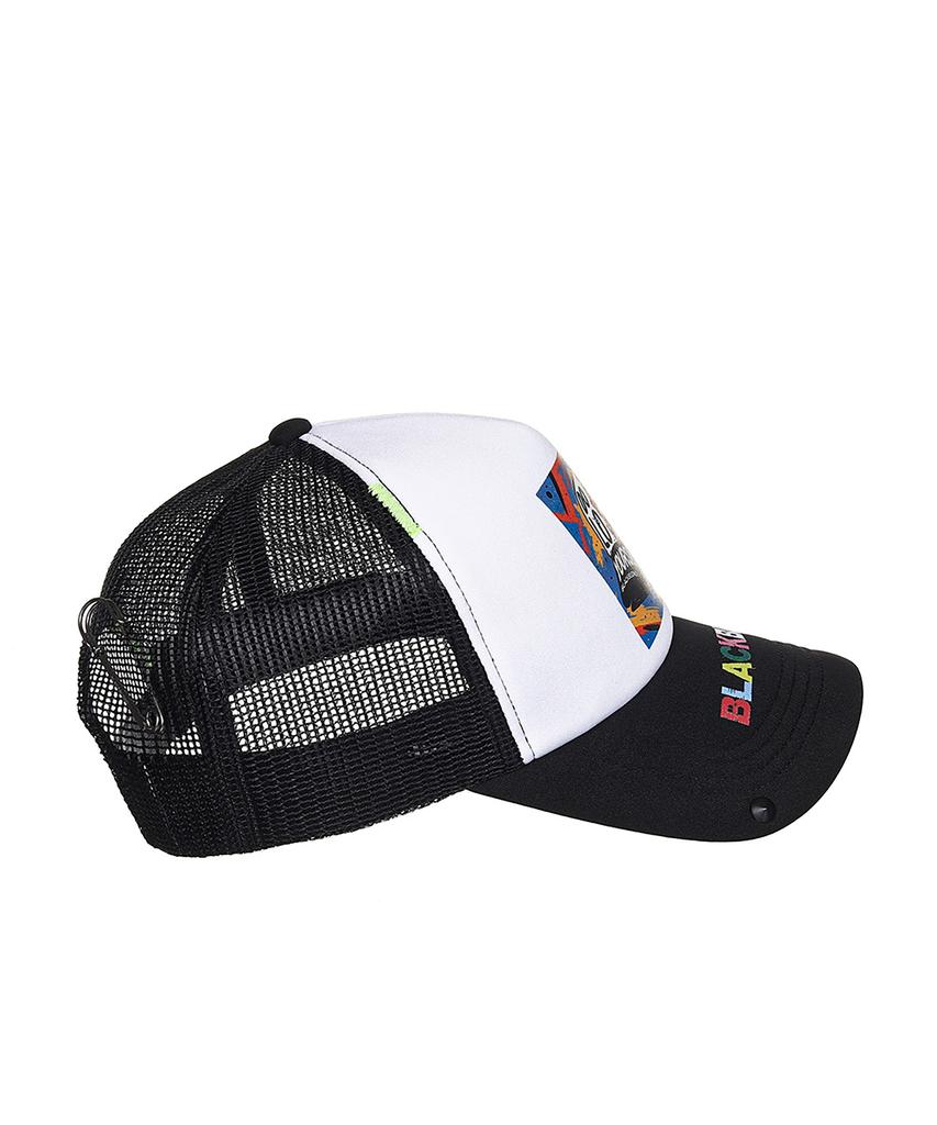 BLACKBLOND Vividi Pop Clash Trucker Mesh Cap (Black)