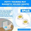 2 Stück Hundeurinmatte Halter, Haustier Magnetischer Verschluss, Einfache Hundetoilette, Urinmatte, Hundeurin Saugpad, Fester Verschluss