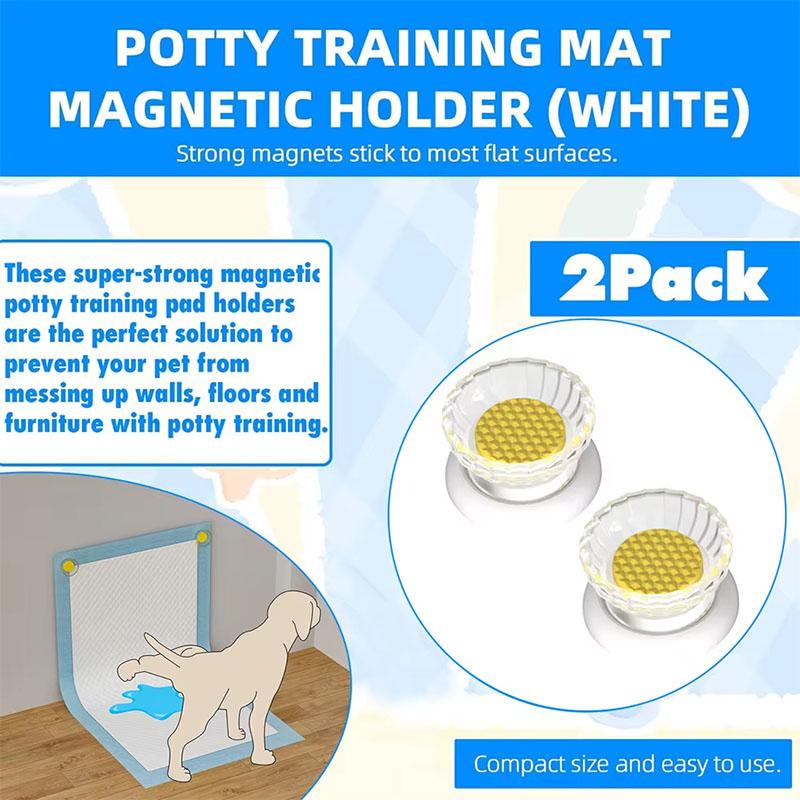 2 Stück Hundeurinmatte Halter, Haustier Magnetischer Verschluss, Einfache Hundetoilette, Urinmatte, Hundeurin Saugpad, Fester Verschluss