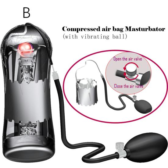 Männlicher USB wiederaufladbarer elektrischer Masturbator Penistrainer Vakuumpumpe Vibrator