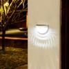 LED Solar Fence Lights Outdoor IP65 Waterproof Wall Lights Corrugated Lights for Fence Terrace Garden Path Decorative Lights