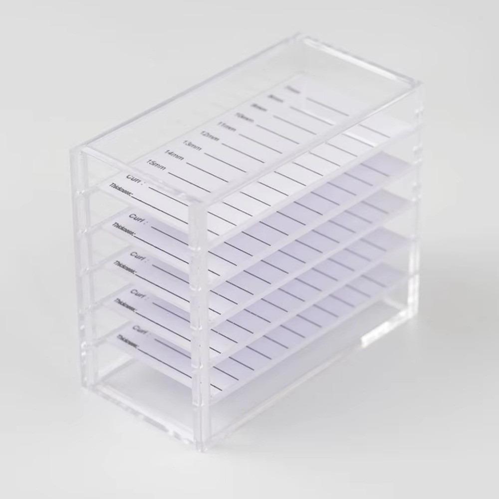 1/5 Layers False Eyelashes Storage Box Transparent Lash Holder New Display Stand  Makeup Tool