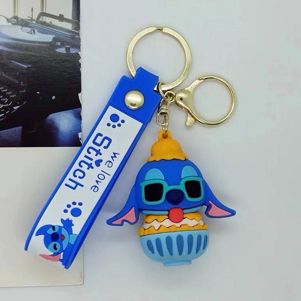 Creative Cartoon Stitch Doll Keychain Bag Car Keychain Accessories Gift Wholesale Fashion Toys Anime Cartoon Frind