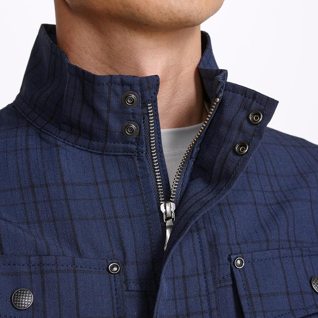 Toraichi 7560 Series Checkered Long Sleeve Blouson Top with Knickerbockers and Work Size L Silver 7560-124 Pants, (37)