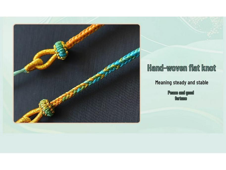 Bernstein Jade Dzi Perlen Acht Schätze Halskette mit Glücksanhänger