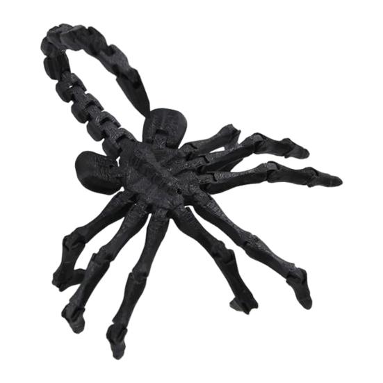 Figurka Skorpiona Drukowana w 3D Ruchome Stawy Figurka Skorpiona Przegubowy Model Zwierzęcy Zabawka Fidget Domowe Biuro Półka na Książki Dekoracja Biurka Ozdoba