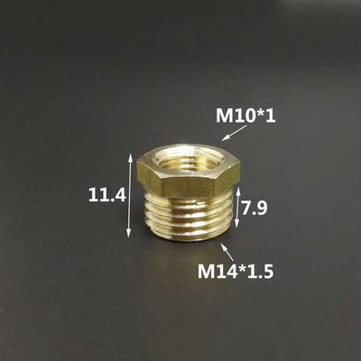 1/4" 1/2" BSP M10/14/16/20 Brass Reducer Bushing Pipe Fitting Coupler Connector Adapter For Pressure Gauge