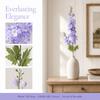 Long Stem Silk Flowers 84 CM Length Fake Flower Branch Artificial Long Stem Flowers  Home Decor