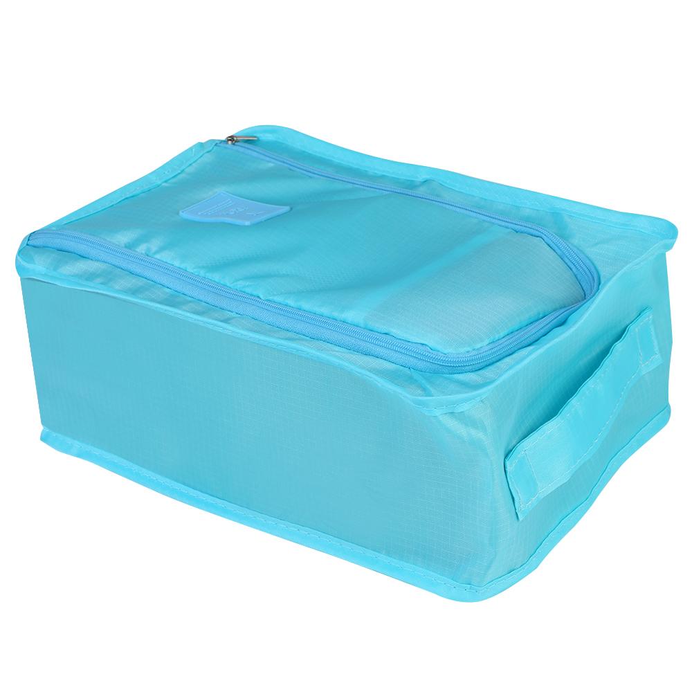Travel Portable Waterproof Shoes Bag Organizer Storage Pouch Pocket Packing Cubes Handle Nylon Zipper Bag Accessories