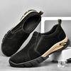 New men's outdoor large-size casual leather shoes matte leather breathable foot shoes non-slip and wear-resistant outdoor shoes