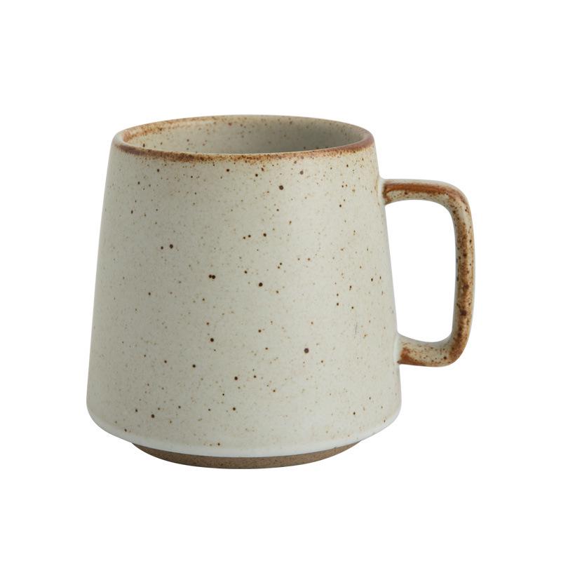 Japanese Retro Ceramic Mug Set – Creative Household & Office Coffee Cups with Gift Box