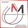 45MM Red & Black Alligator Clips, Pure Copper Jumper Cables, Flexible Car Battery Booster Tool