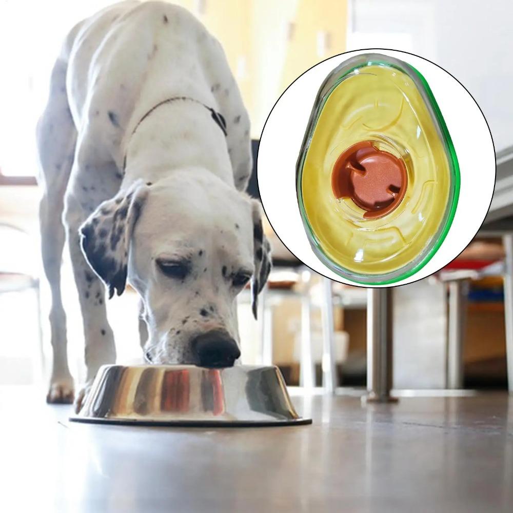 Wear-resistant Avocado Dog Slow Feeder Spill Proof Dog Training Toy Relieve Boredom