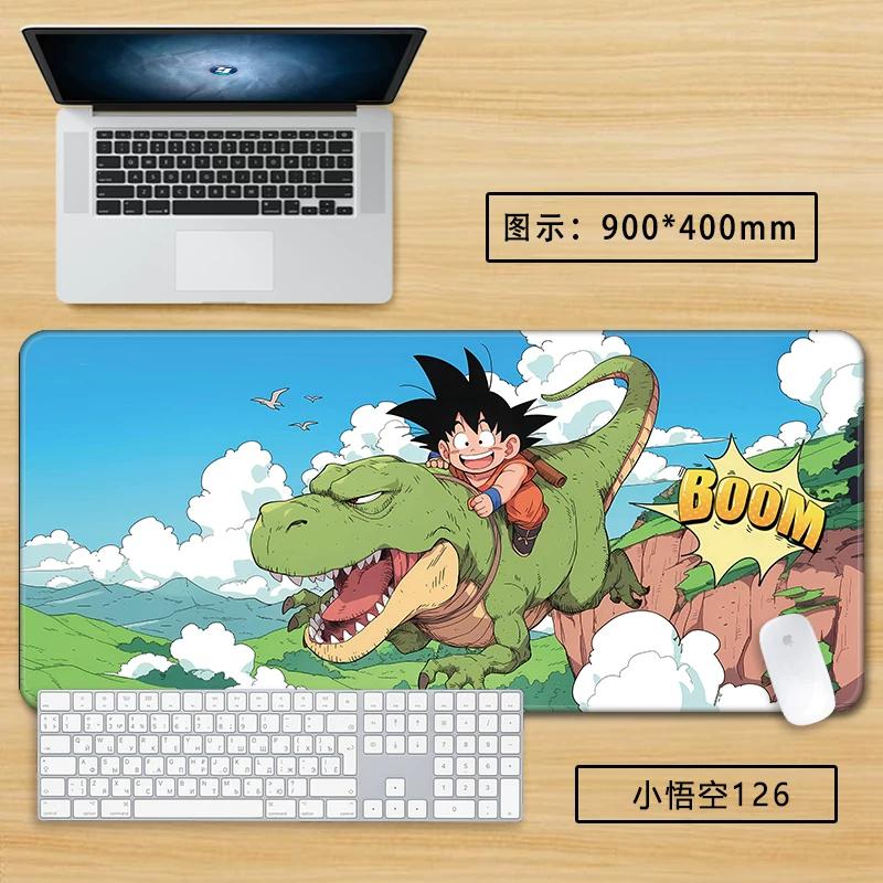 Neuer Schlichter Stil Son Goku Leder Mauspad Übergröße Animation Dragon Ball Kakarotto Kreative Computer Tastatur Büro Rutschfest Wasserdicht Tischmatte