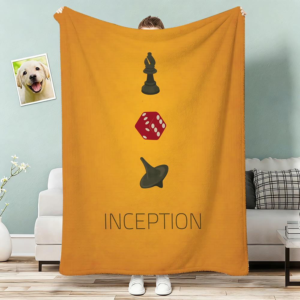 Classic Science Movie Nolan's works Inception Throw Lightweight 240g Flannel Blanket Soft Skin-friendly for Summer Cooling