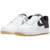 Nike Air Force 1 Low 07 LV8 White Black Metallic Silver Unisex Sneakers Summit-White Gum-Yellow IB6847-100