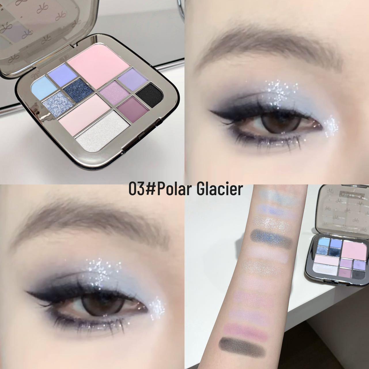 

Kakashow Heart-Fluttering All-in-One Face Palette: Contour, Highlight, Shimmer Eyeshadow, Blush, Matte Multi-use Color Makeup. 16.5g