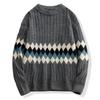 Winter Men 'S Round Neck Thicken Sweater Loose Knitwear Sweater Warm Bottoming Shirt 