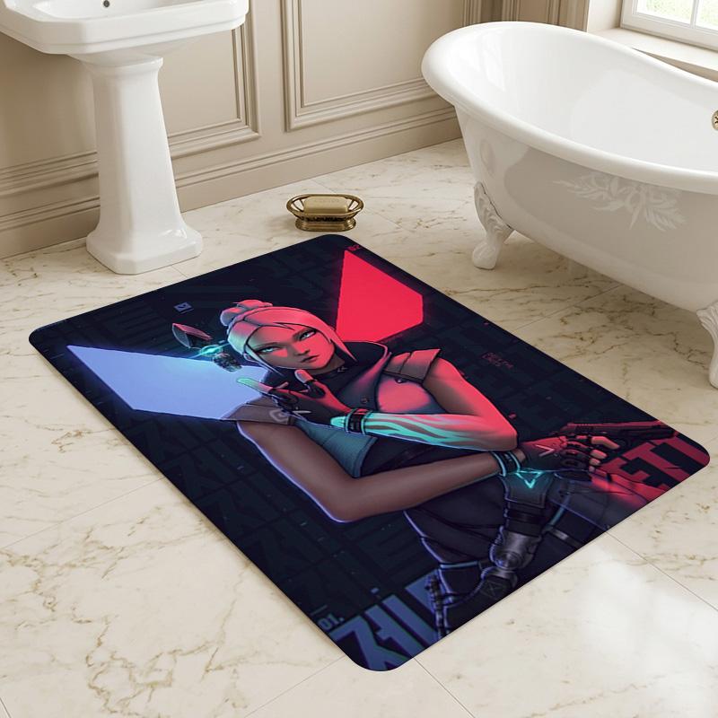 Cyberpunk Girl Living Room Nonslip Area Rug Soft Carpet For Bedroom Game Playroom Sofa Office Home Decor Doormat Christmas Gift C9301693