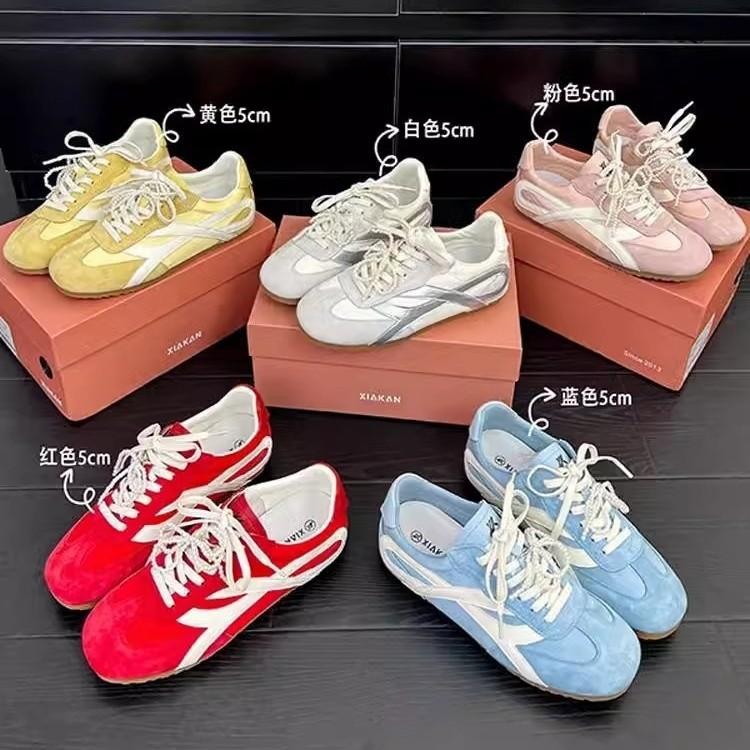 Retro American German training shoes women's spring 2025 new fashion versatile comfortable sports leisure niche feeling board shoes