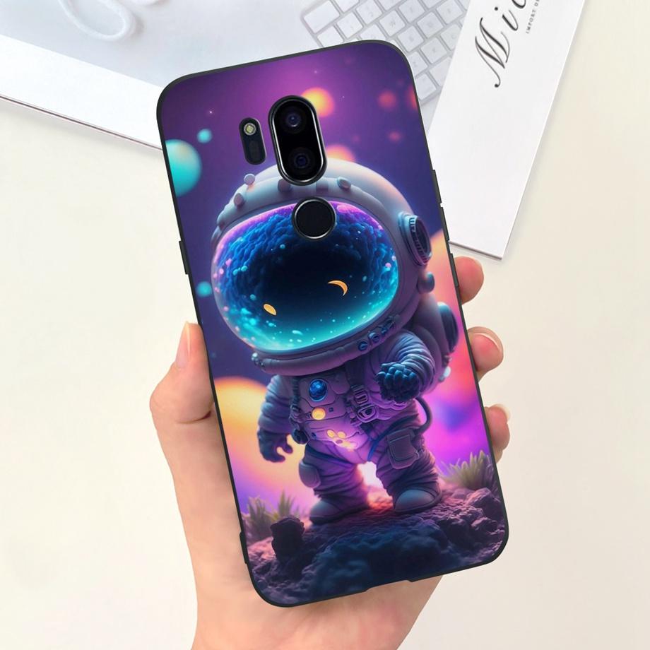 For LG G7 ThinQ G7 Plus Case Luxury Soft Silicone TPU Bumper Phone Cover for LG G6 G6+ Plus Capa Panda Rabbit Goothic Style Case