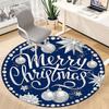 1pc Merry Christmas Chair Carpet for Office Non Slip, Machine Washable Rug for Office, Room Holiday Decor for Christmas, Birthday Polyester